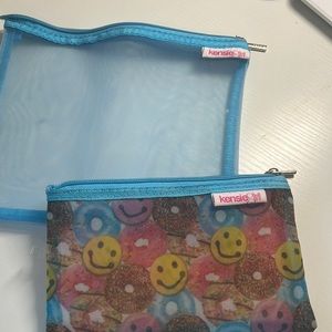 Two Kenzie ❤️ girl mesh zipper bags